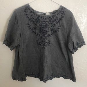 embroidered top